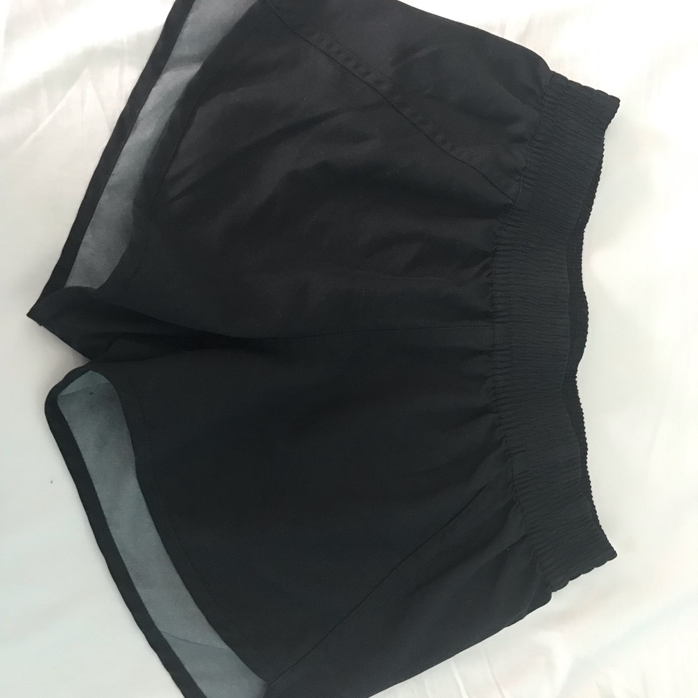 Black athletic shorts